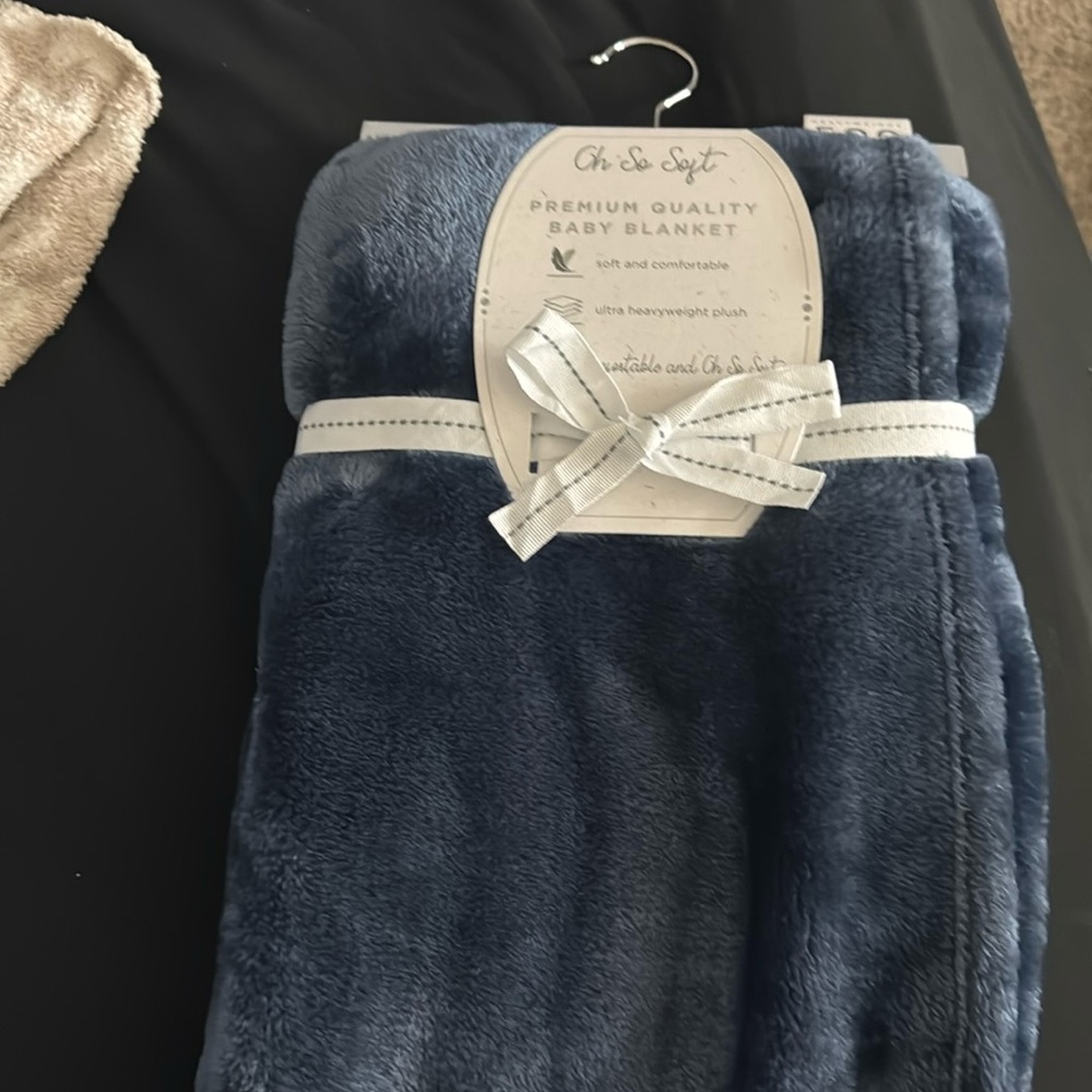 NWT Navy blue baby blanket 
30in x 40in